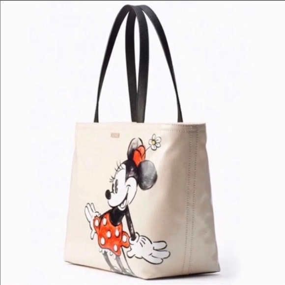 ♥️♠️Kate Spade♠️♥️Minnie Mouse Canvas Tote - Picture 7 of 8